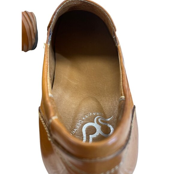 Gravity Defyer mens brown leather slip on loafers shoes SIze 8 SKU 8426 - Picture 15 of 16